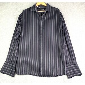 Sergio Valentino Collection Button Up Dress Shirt Mens Size XXL  Made In Italy